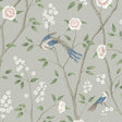 Borastapeter Paradise Birds Mineral Shimmer Wallpaper
