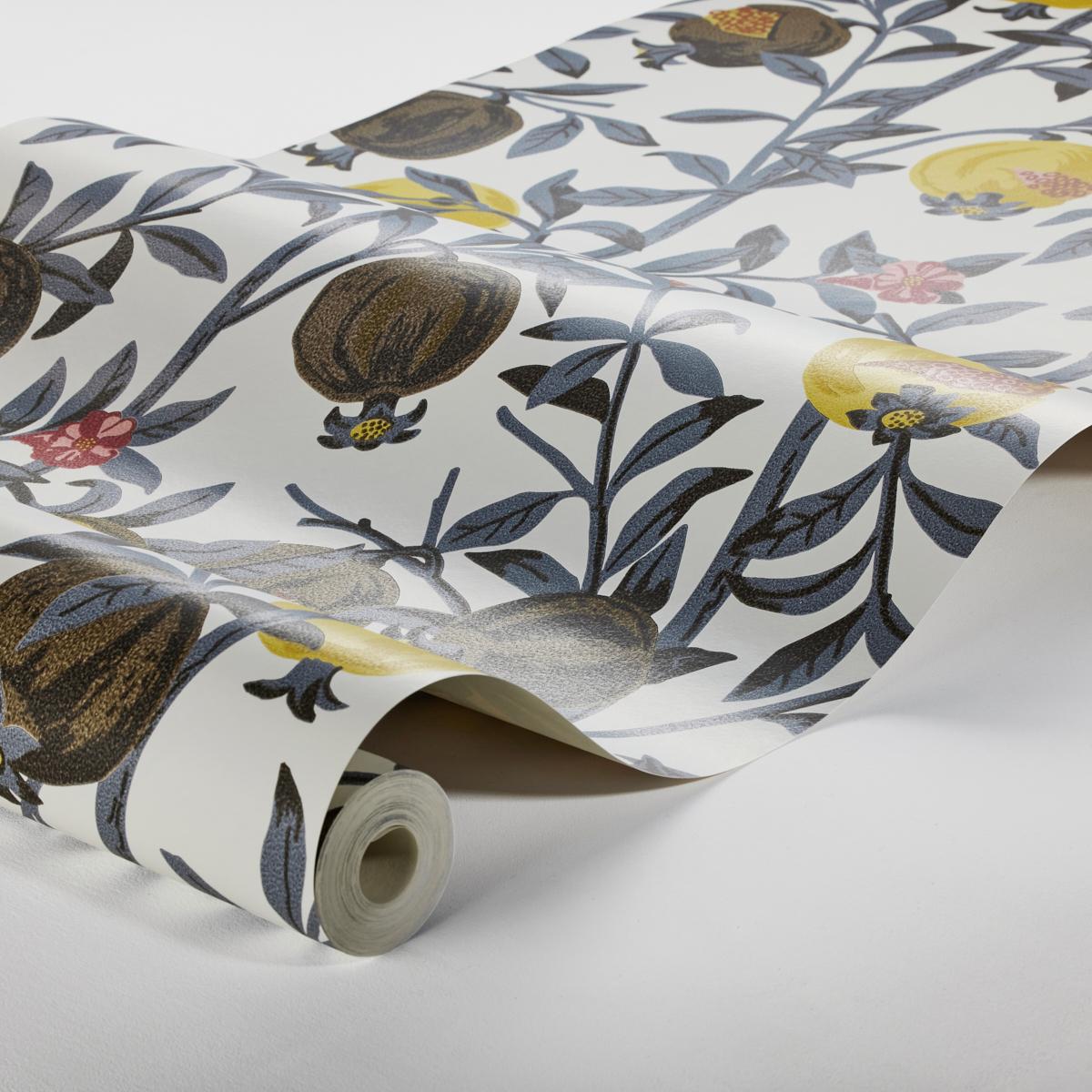 Borastapeter Granatapple Slate And Ochre Wallpaper