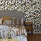 Borastapeter Granatapple Slate And Ochre Wallpaper