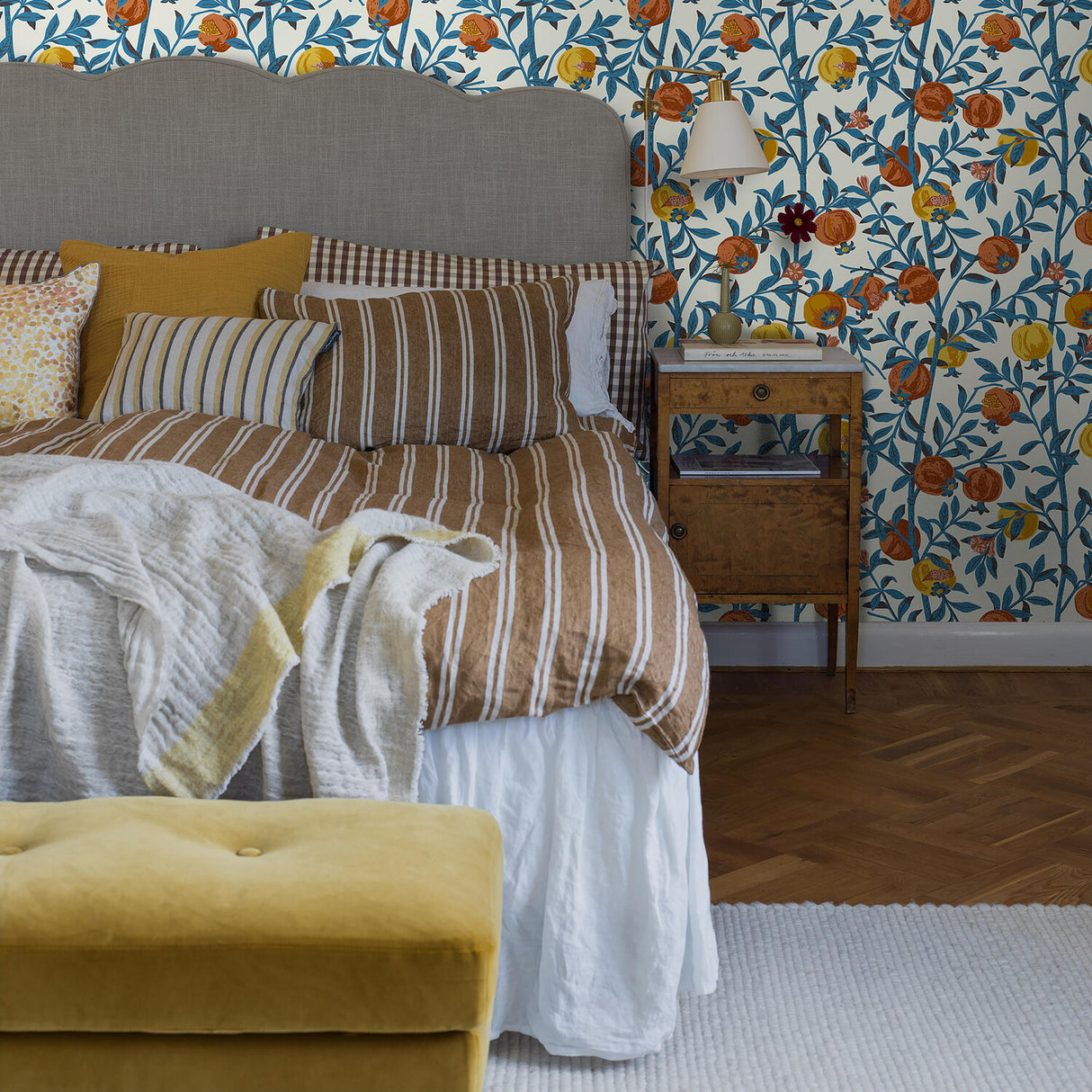 Borastapeter Granatapple Persimmon Wallpaper