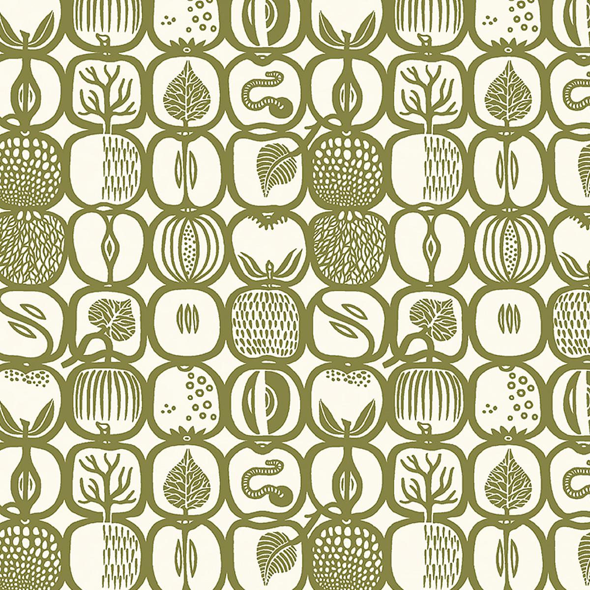 Borastapeter Fruktlda Olive Wallpaper