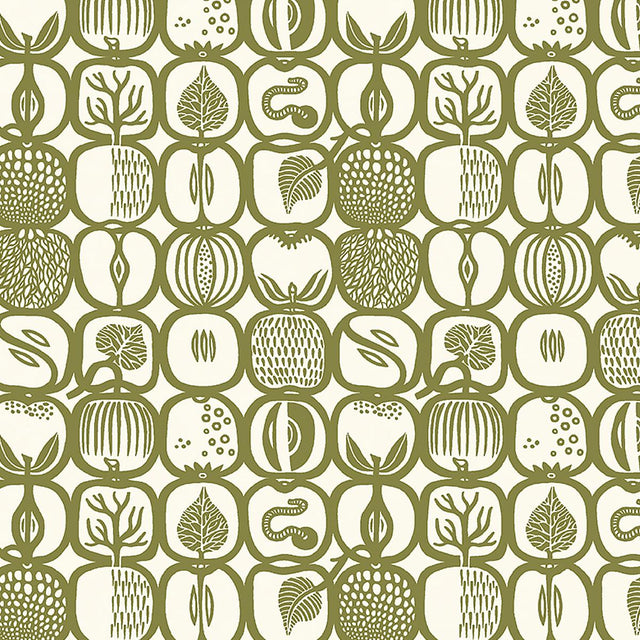 Borastapeter Fruktlda Olive Wallpaper