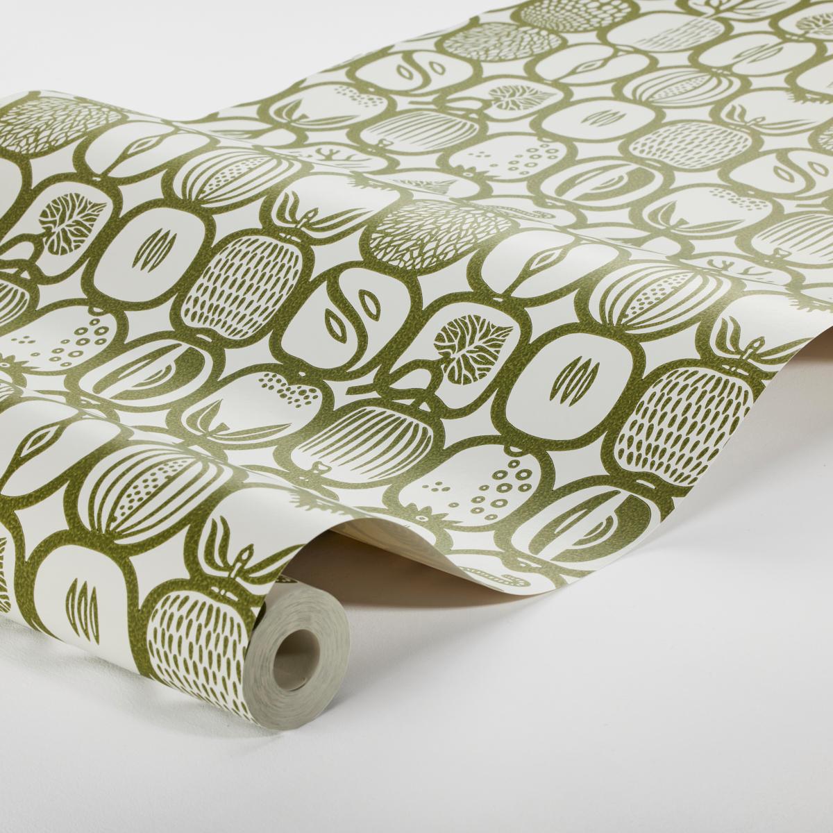 Borastapeter Fruktlda Olive Wallpaper
