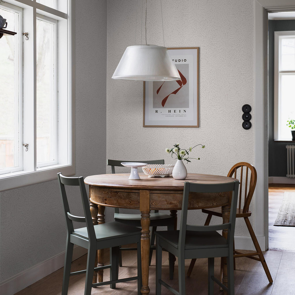 Borastapeter Bladverk Stone Wallpaper