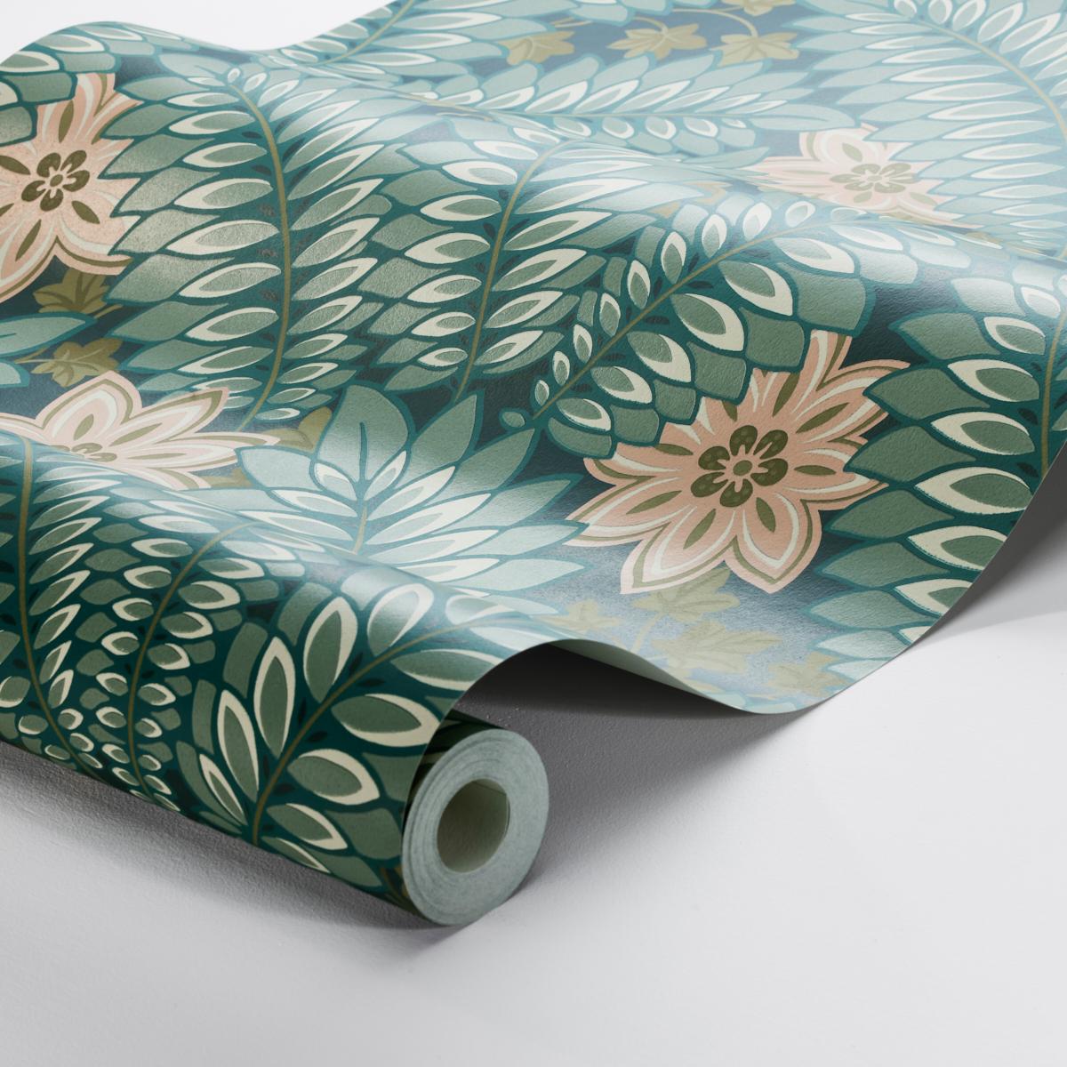 Borastapeter Hidden Ivy Spruce Wallpaper