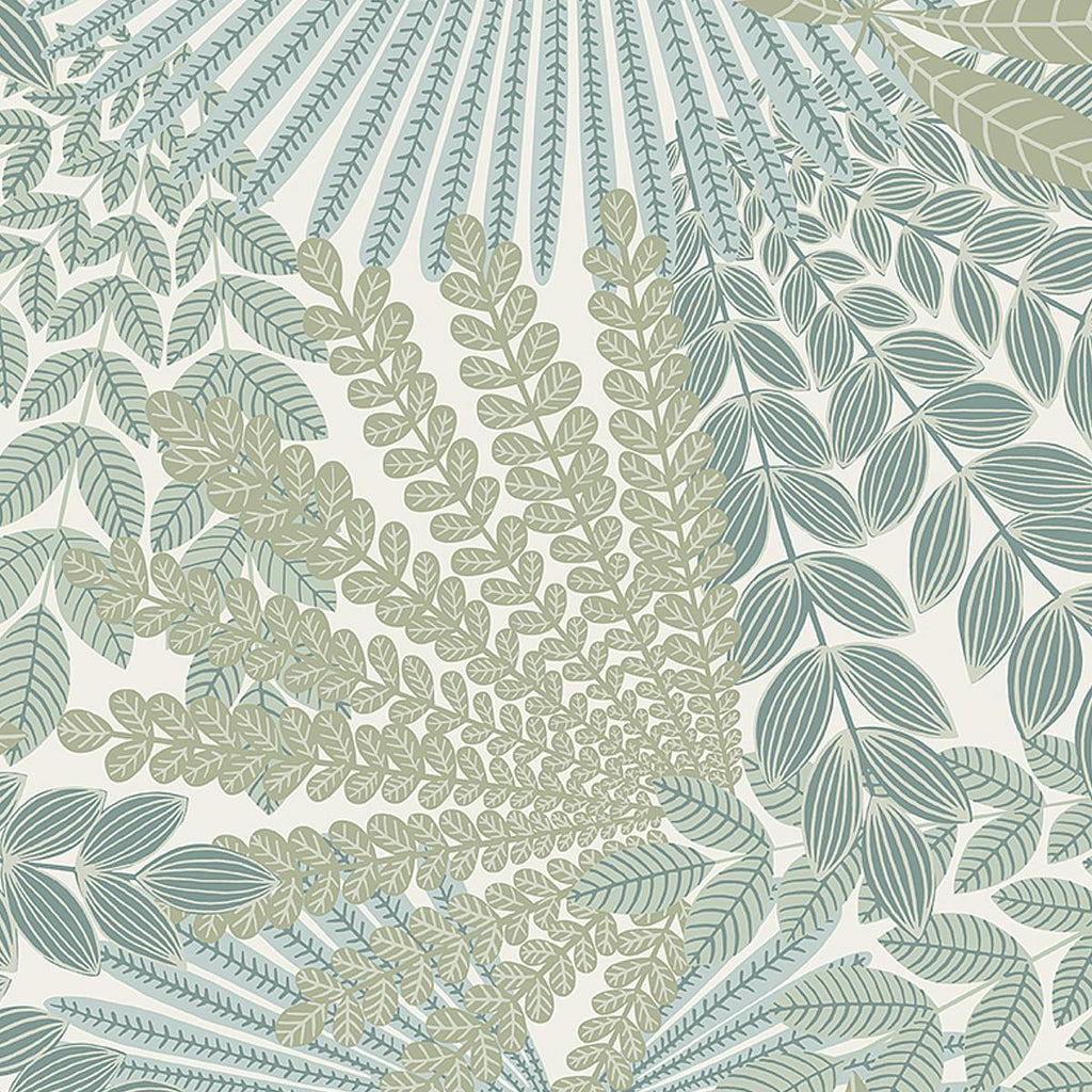 Borastapeter Velvet Leaves Ivory And Sage Wallpaper
