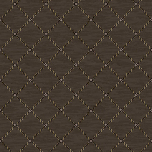 Borastapeter Golden Trellis Brown And Gold Wallpaper