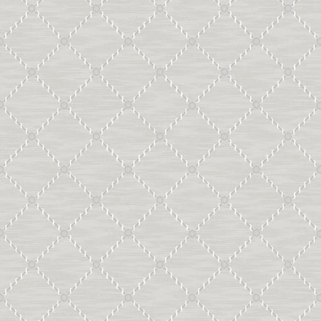 Borastapeter Golden Trellis Grey And Silver Wallpaper