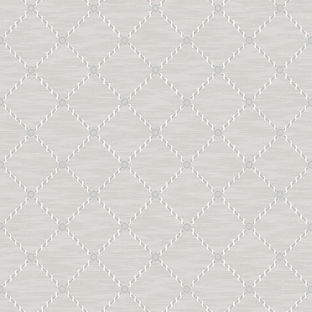 Borastapeter Golden Trellis Grey And Silver Wallpaper