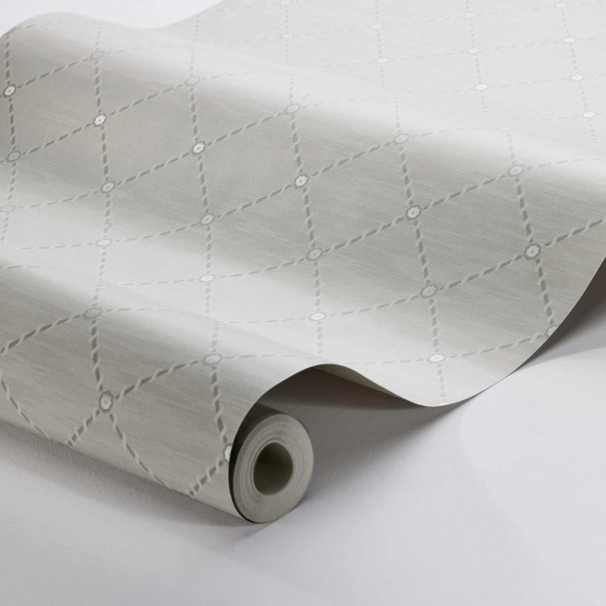 Borastapeter Golden Trellis Grey And Silver Wallpaper