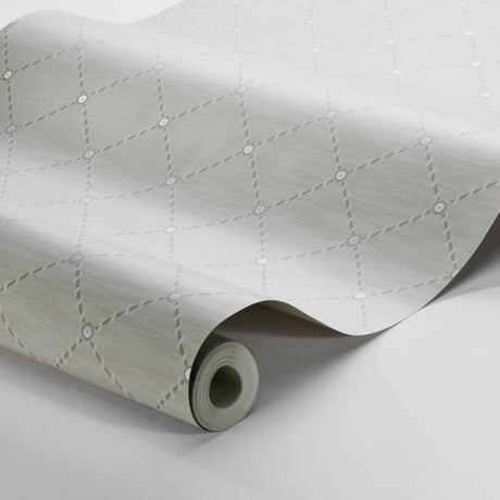 Borastapeter Golden Trellis Grey And Silver Wallpaper