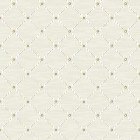 Borastapeter Golden Trellis Parchment And Gold Wallpaper