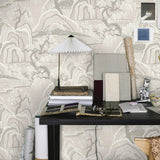 Borastapeter Indigo Garden Grey Wallpaper