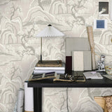 Borastapeter Indigo Garden Grey Wallpaper