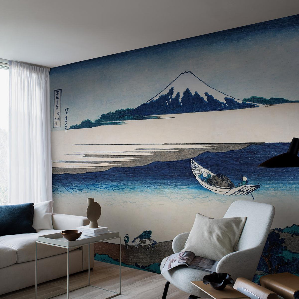 Borastapeter Hokusai Blue Mural