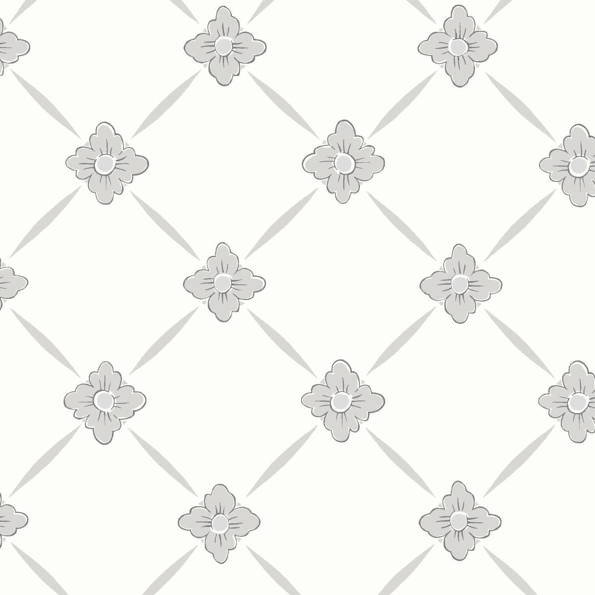 Borastapeter Linn Grey And Silver Wallpaper