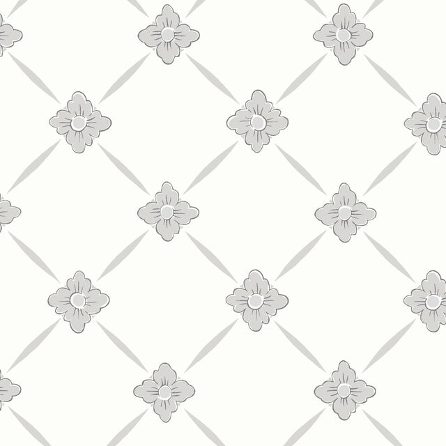 Borastapeter Linn Grey And Silver Wallpaper