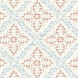 Borastapeter Nyborg Blue And Red Wallpaper