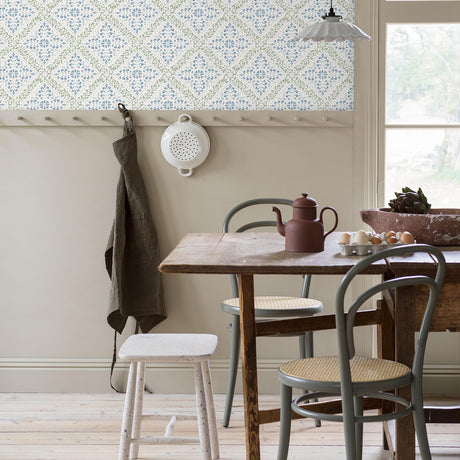 Borastapeter Nyborg Blue And Green Wallpaper
