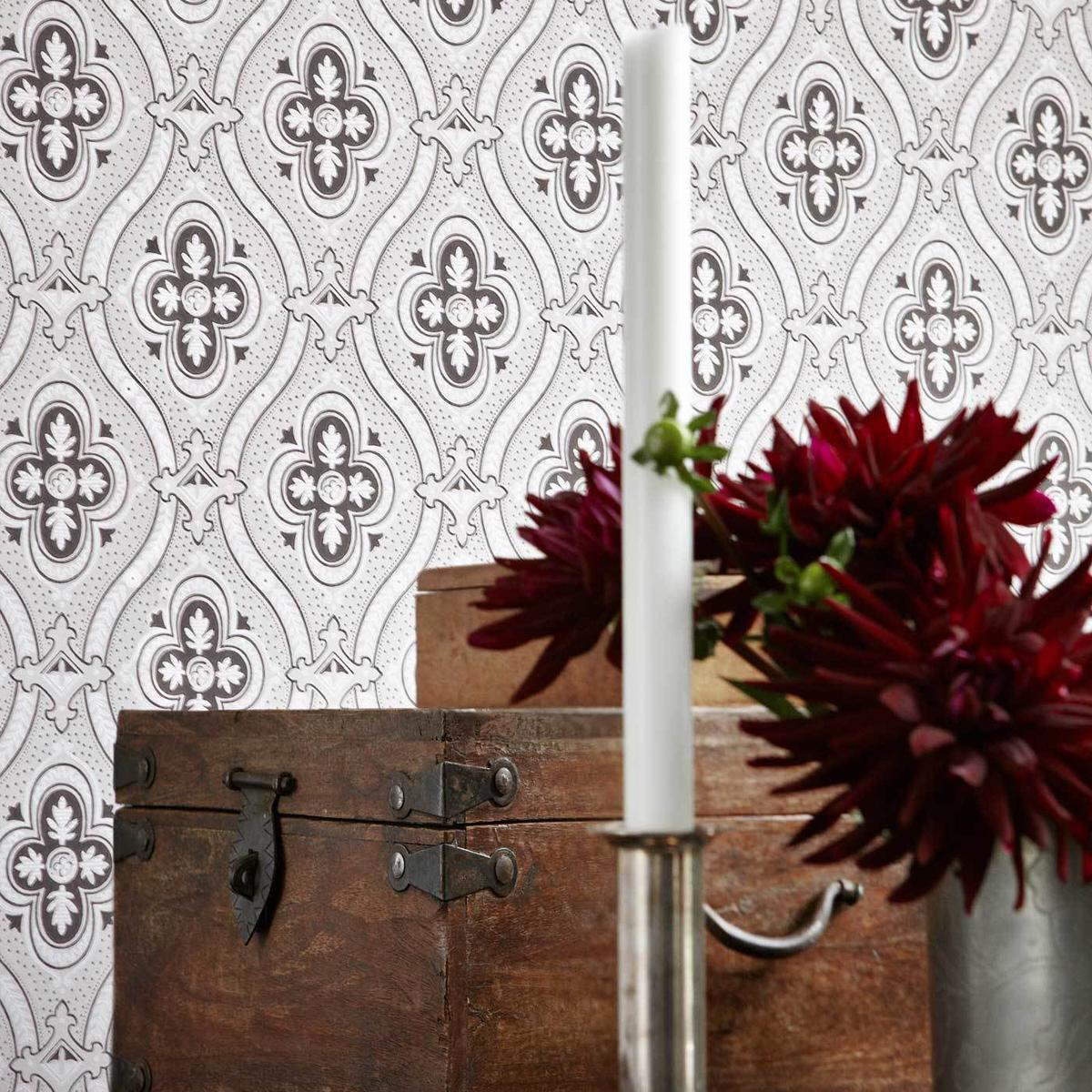 Borastapeter Pigkammaren Umber Wallpaper