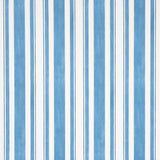 Schumacher Villa Stripe Peacock Wallpaper