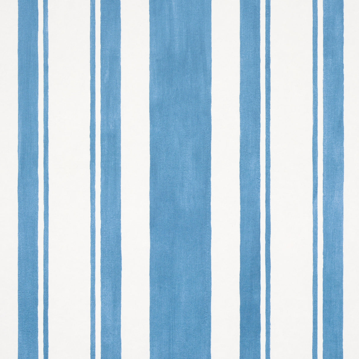 Schumacher Villa Stripe Peacock Wallpaper