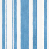 Schumacher Villa Stripe Peacock Wallpaper