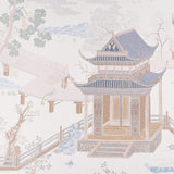 Schumacher Coromandel Panel Set Alabaster Wallpaper