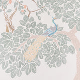 Schumacher Coromandel Panel Set Alabaster Wallpaper