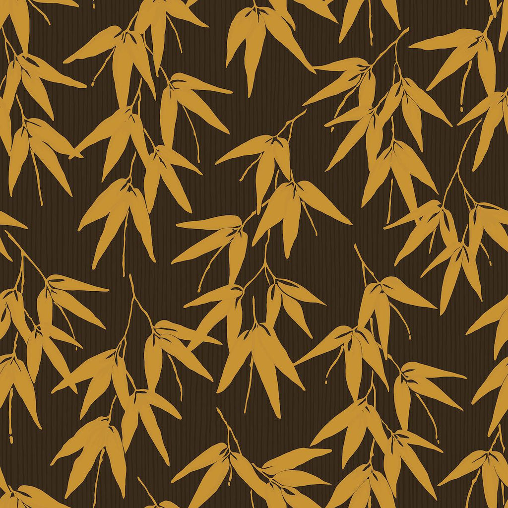 Borastapeter Bamboo Garden Brown And Gold Wallpaper