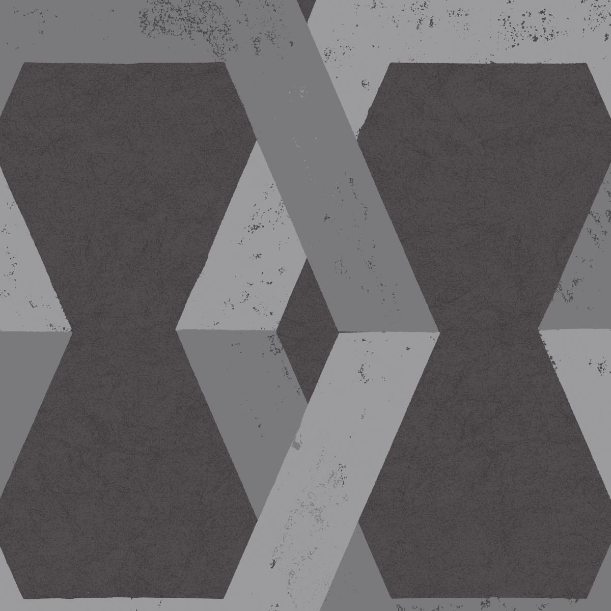 Borastapeter Tribe Pewter Wallpaper