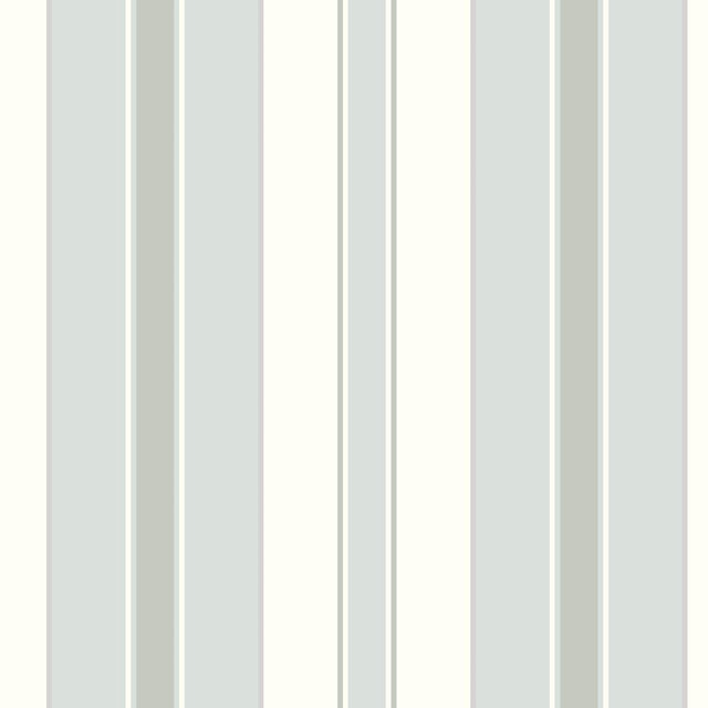 Borastapeter Stockholm Stripe Sky And Silver Wallpaper