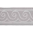 Schumacher White On Grey Greek Waves Trim