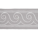 Schumacher White On Grey Greek Waves Trim