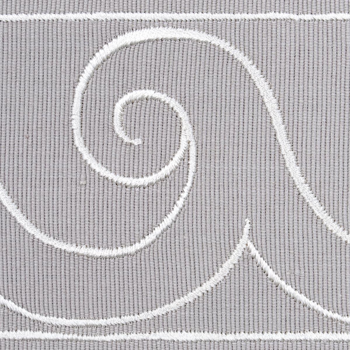 Schumacher White On Grey Greek Waves Trim