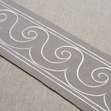 Schumacher White On Grey Greek Waves Trim