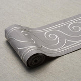 Schumacher Greek Waves White On Grey Trim