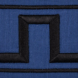 Schumacher Black On Navy Greek Key Embroidered Tape