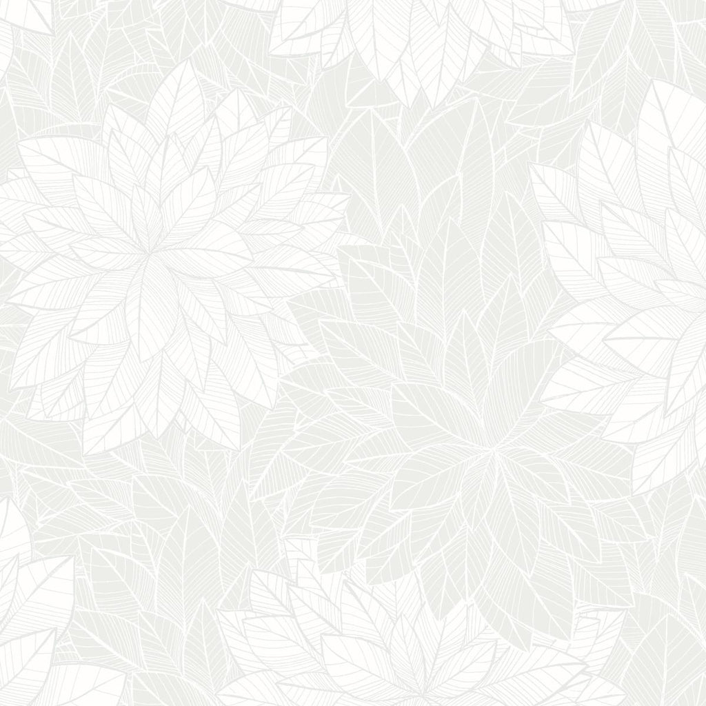 Borastapeter Foliage White Wallpaper