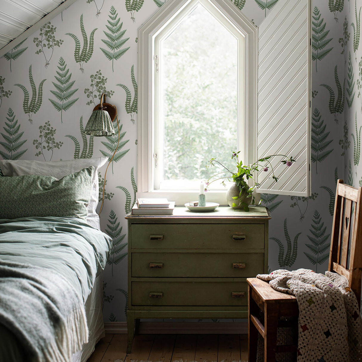 Borastapeter Herba Leaf Wallpaper