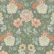 Borastapeter Dahlia Garden Green Wallpaper