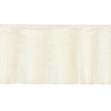 Schumacher Bone Botticelli Silk Ruffle Trim