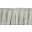 Schumacher Mineral Botticelli Silk Ruffle Trim