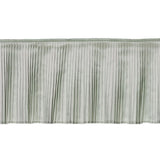 Schumacher Mineral Botticelli Silk Ruffle Trim