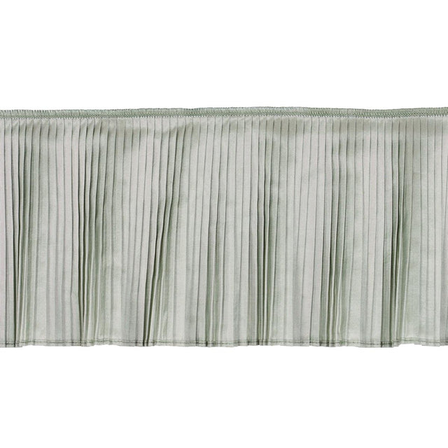 Schumacher Mineral Botticelli Silk Ruffle Trim