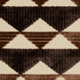 Schumacher Ridge Line Velvet Brown Fabric