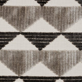 Schumacher Ridge Line Velvet Stone Grey Fabric