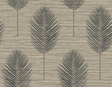 A-Street Prints Bali Light Brown Fern Wallpaper