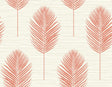 A-Street Prints Bali Coral Fern Wallpaper