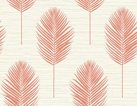 A-Street Prints Bali Coral Fern Wallpaper